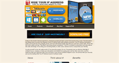 Desktop Screenshot of hideyouripaddress.net